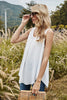 Cargar imagen en el visor de la galería, Chiffon Scoop camiseta blanca