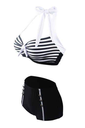 Stripes Dos Pieza Bikini Traje de Baño
