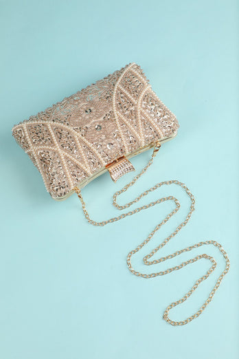 Bolso de bordado Reto Perla