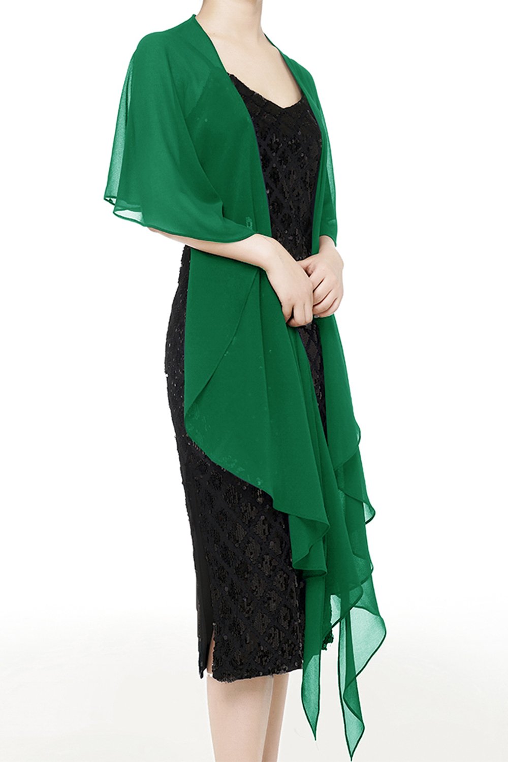 Envolturas de chales de bufanda suave de gasa para vestidos Accesorios para mujeres