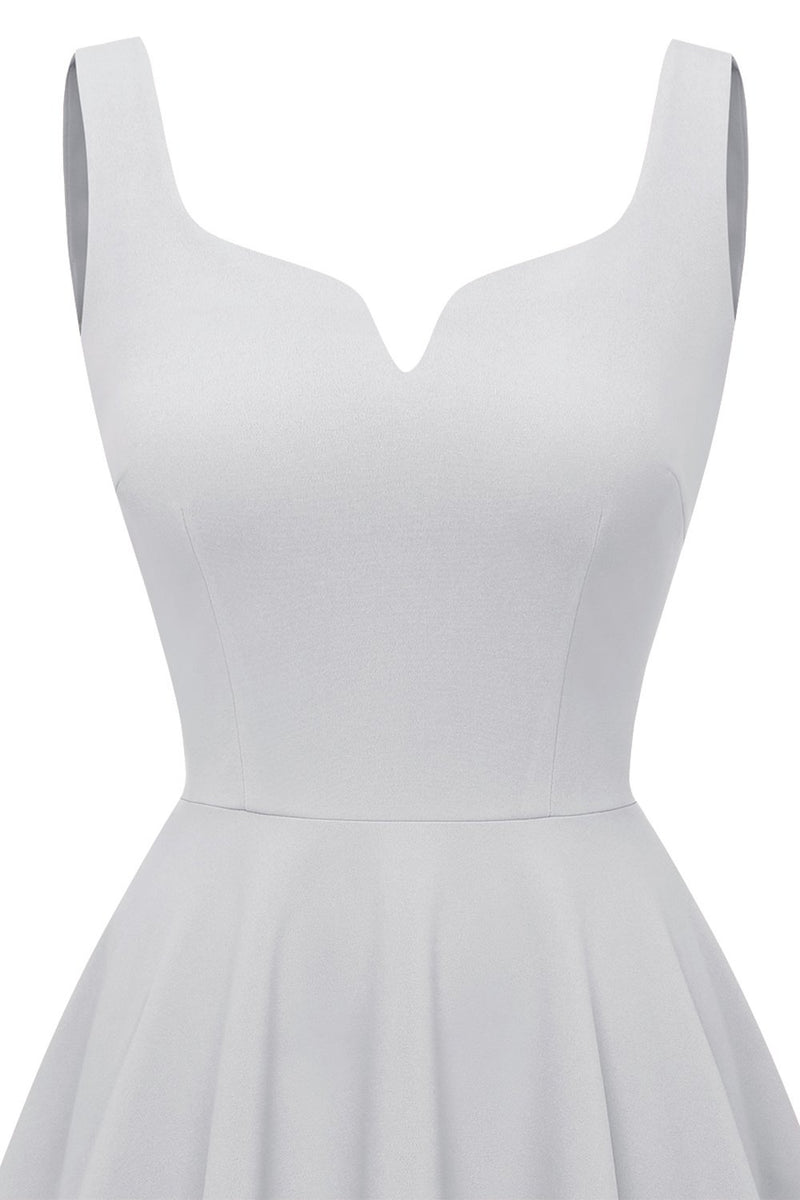 Cargar imagen en el visor de la galería, Vestido de swing vintage sólido y rubor