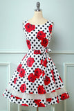 Vestido rosa vintage de la década de 1950