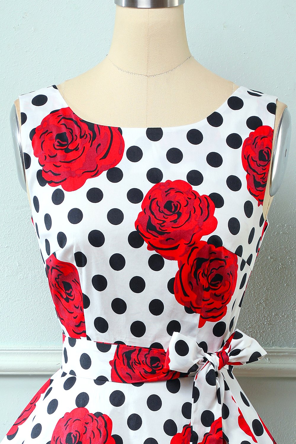Vestido rosa vintage de la década de 1950
