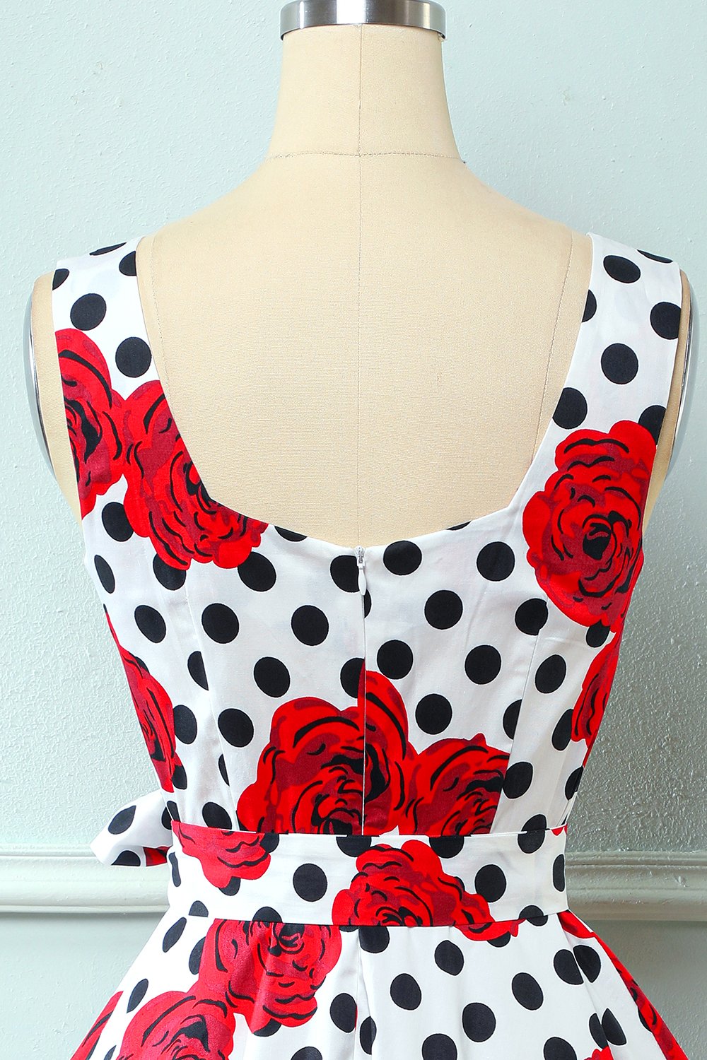 Vestido rosa vintage de la década de 1950