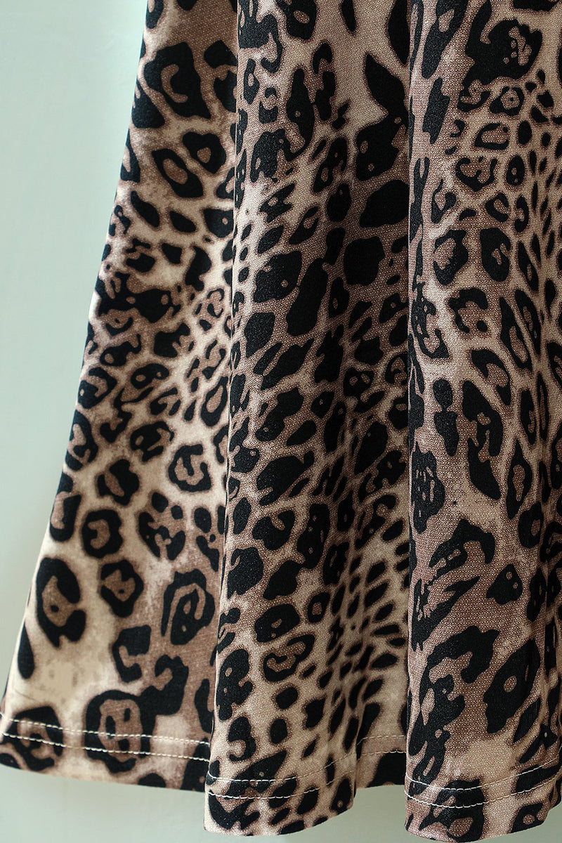 Cargar imagen en el visor de la galería, Falda estampada de leopardo