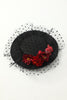 Cargar imagen en el visor de la galería, Negro Halloween Sombreros con Flores