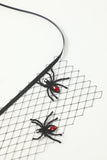 Diadema de Halloween de malla negra