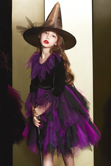 Vestido de Halloween de Tul Púrpura