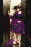 Vestido de Halloween de Tul Púrpura