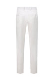 Jacquard blanco de doble pecho 2 piezas trajes de hombre