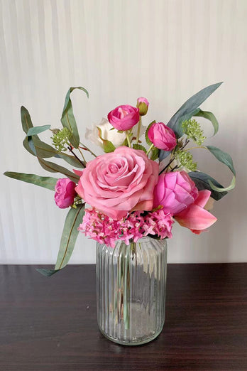 Rosa Ramo de flores para novias (jarrón no incluido)