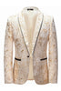 Cargar imagen en el visor de la galería, Blazer Blanco Jacquard Hombre