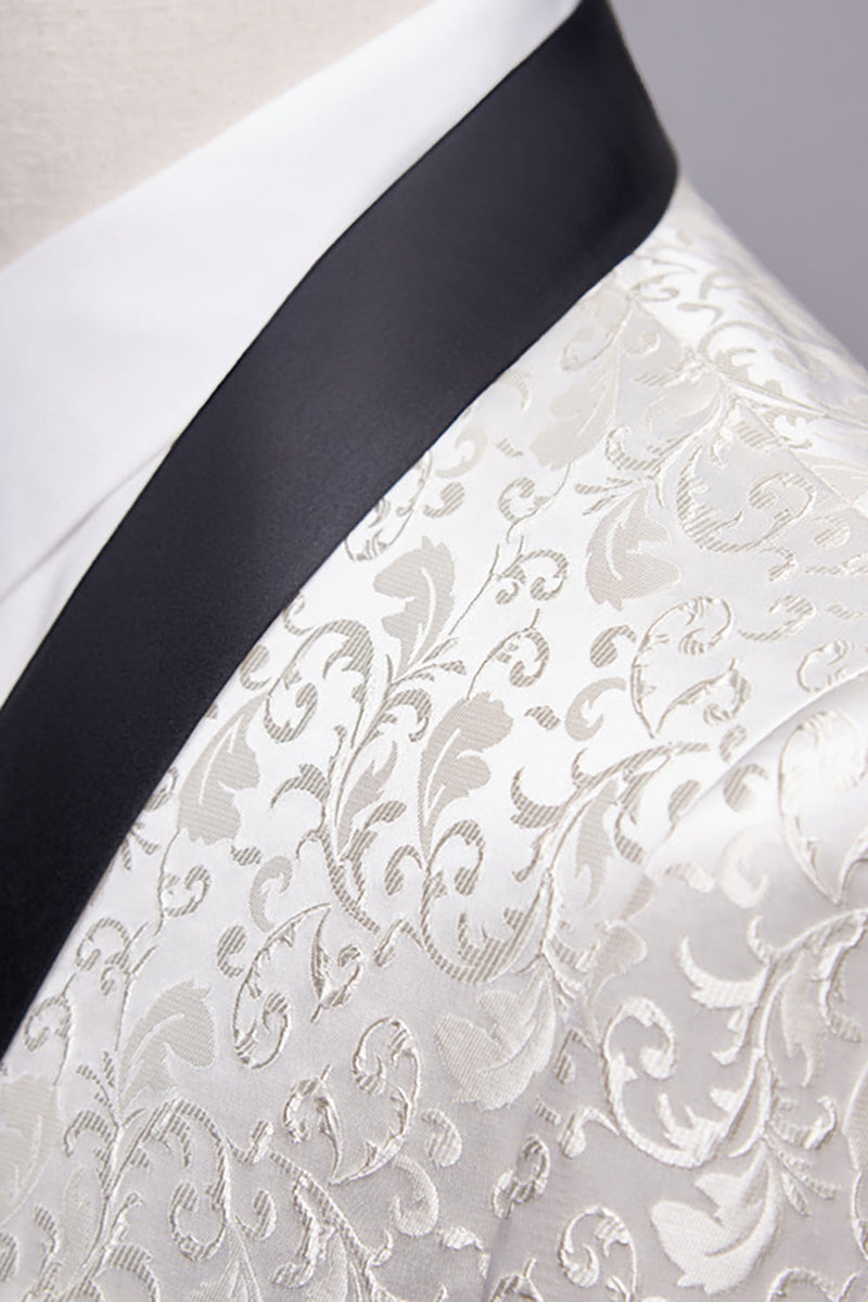 Cargar imagen en el visor de la galería, Blanco Solapa Hombre 2 Piezas Trajes Para Fiesta