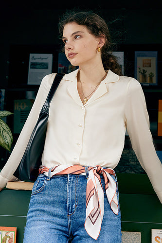 Blusa Seda Marfil