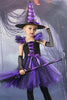 Cargar imagen en el visor de la galería, Purple Square Neck Tulle Halloween Girl Dress Set