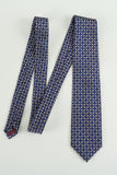 Corbata formal con estampado Satín Azul Marino
