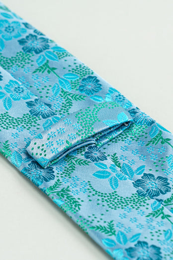Corbata formal con estampado azul Satín