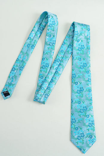 Corbata formal con estampado azul Satín