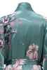 Cargar imagen en el visor de la galería, Conjuntos de túnicas de dama de honor florales verdes