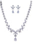 Cargar imagen en el visor de la galería, Royal Blue Butterfly Crystal Drop Pendientes Collar Conjunto de Joyas