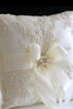 Cargar imagen en el visor de la galería, Ivory Lace Pearl Bowknot Ring Bearer Pillow