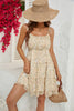 Cargar imagen en el visor de la galería, Albaricoque Floral Estampado Tirantes de Espagueti Vestido de Verano
