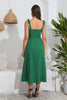 Cargar imagen en el visor de la galería, Correas de Espagueti Verde Vestido de Verano