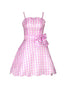 Cargar imagen en el visor de la galería, Vestido rosa a cuadros vintage de la década de 1950