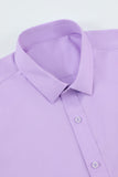 Camisa púrpura de manga larga para hombres
