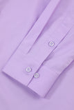Camisa púrpura de manga larga para hombres