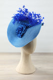 Sombrero azul estilo años 20 para mujer