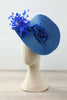 Cargar imagen en el visor de la galería, Sombrero azul estilo años 20 para mujer
