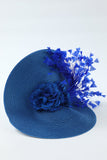 Sombrero azul estilo años 20 para mujer