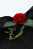 Cargar imagen en el visor de la galería, Sombrero Estilo Años 20 Negro con Flor