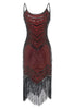 Cargar imagen en el visor de la galería, Bodycon Negro Plata Lentejuelas Vestido 1920s