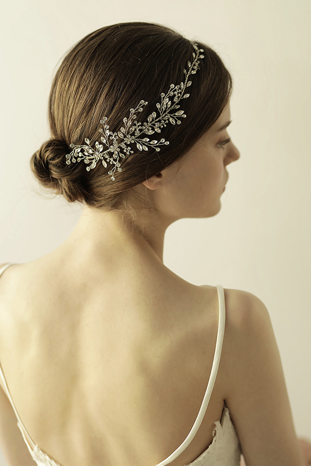 Diadema nupcial Shiny Rhinestone Branch