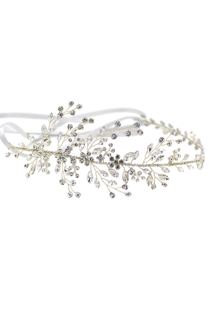 Cargar imagen en el visor de la galería, Diadema nupcial Shiny Rhinestone Branch