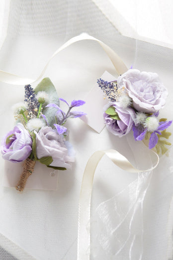 Blush Flower Wrist Corsage para boda