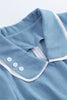 Cargar imagen en el visor de la galería, Vintage Blue Solid 1950s Swing Dress
