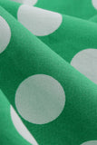 Vestido Verde Halter Polka Dots 1950s