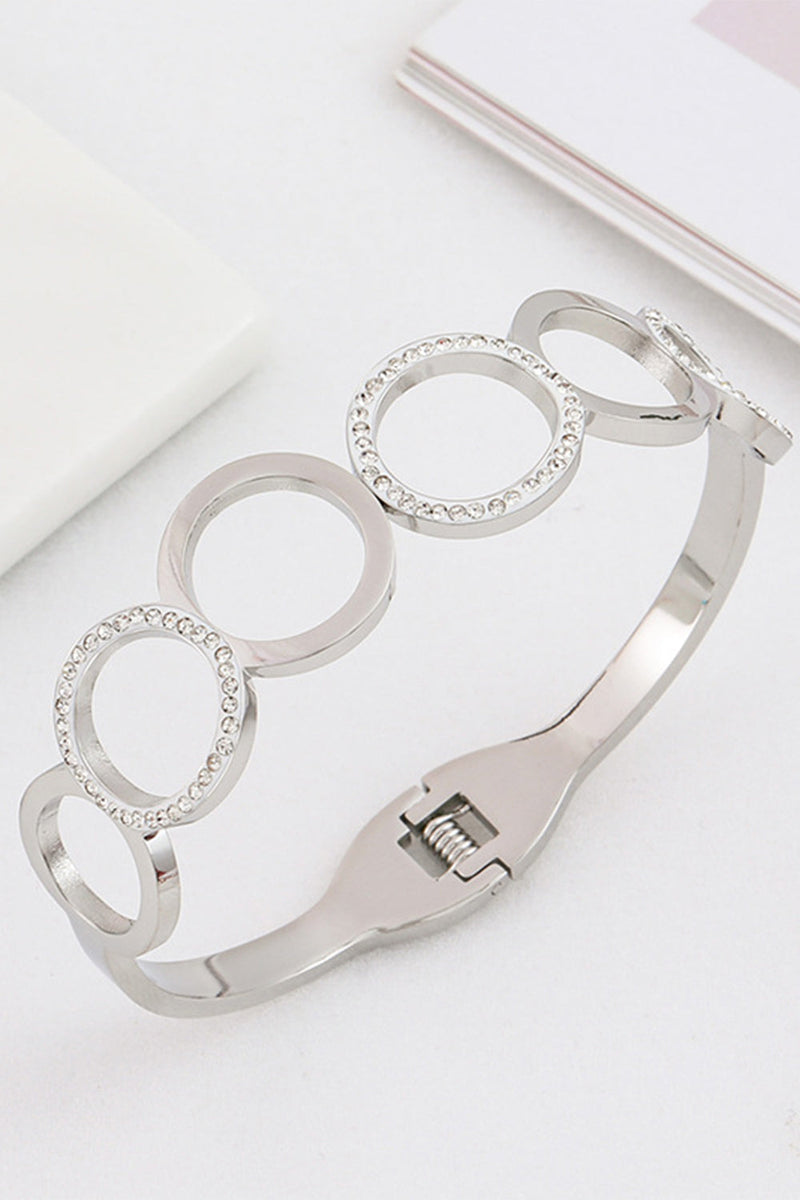 Cargar imagen en el visor de la galería, Pulsera redonda de acero de titanio antiguo