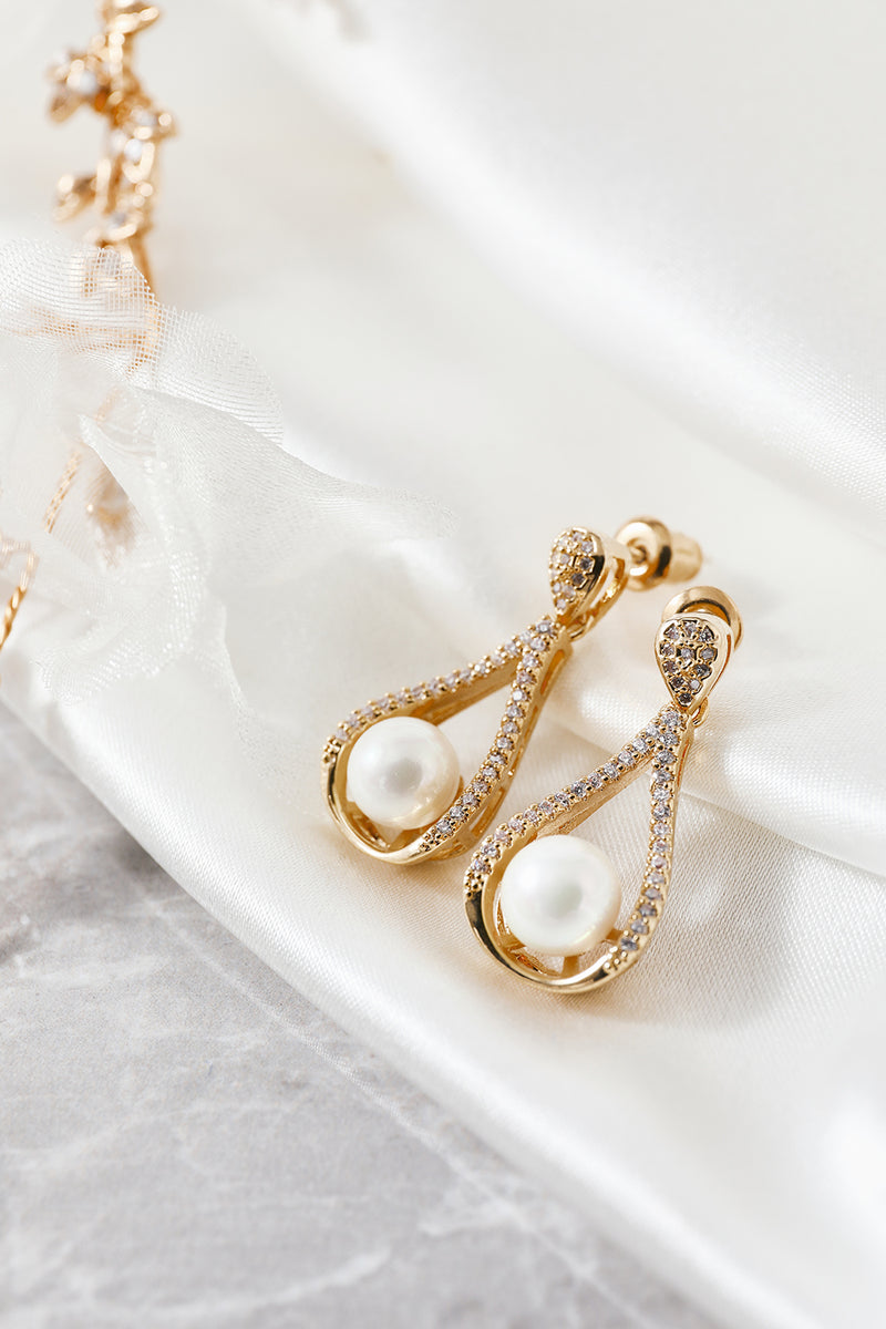 Cargar imagen en el visor de la galería, Pendientes Pearl Water Drop