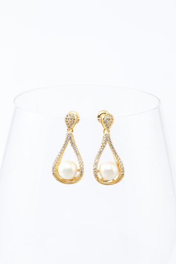 Pendientes Pearl Water Drop