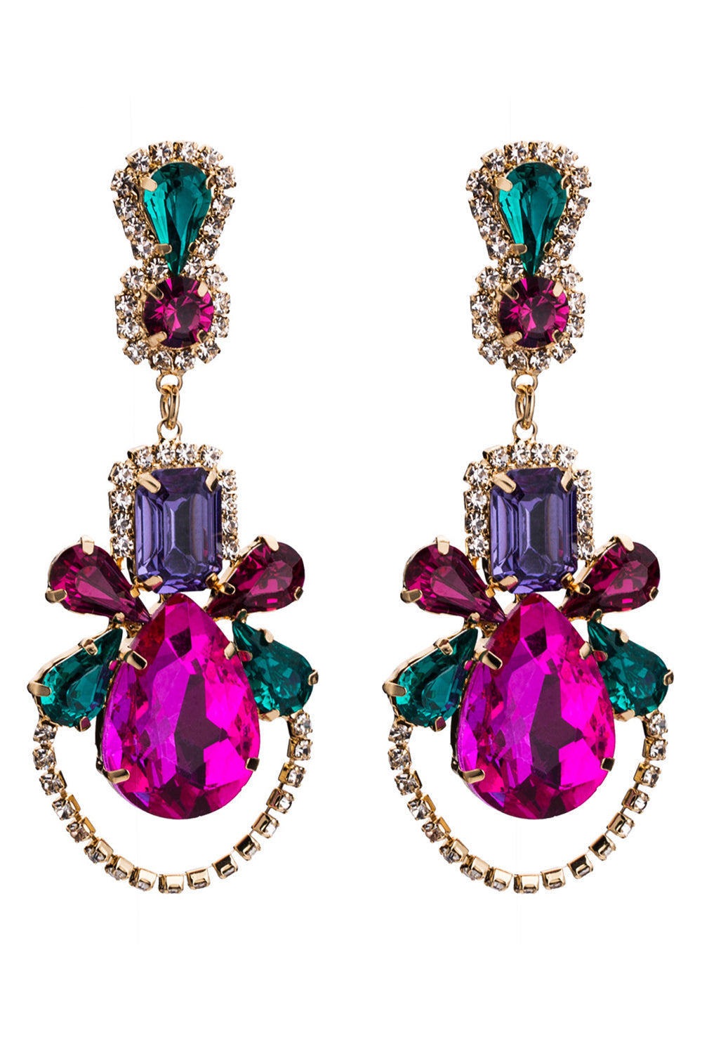 Pendientes de cuentas de colores