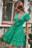 Vestido Boho Verde Vintage de Verano