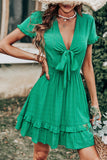 Vestido Boho Verde Vintage de Verano