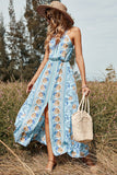 Estampado de flores Halter Summer Boho Dress