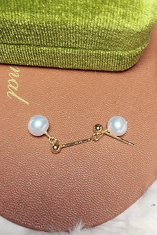 Pendientes de Perlas de Agua Dulce Vintage