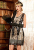Cargar imagen en el visor de la galería, Funda Black Nud 1920s Party Dress