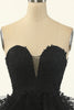 Cargar imagen en el visor de la galería, Strapless Tulle Pequeño Vestido Negro